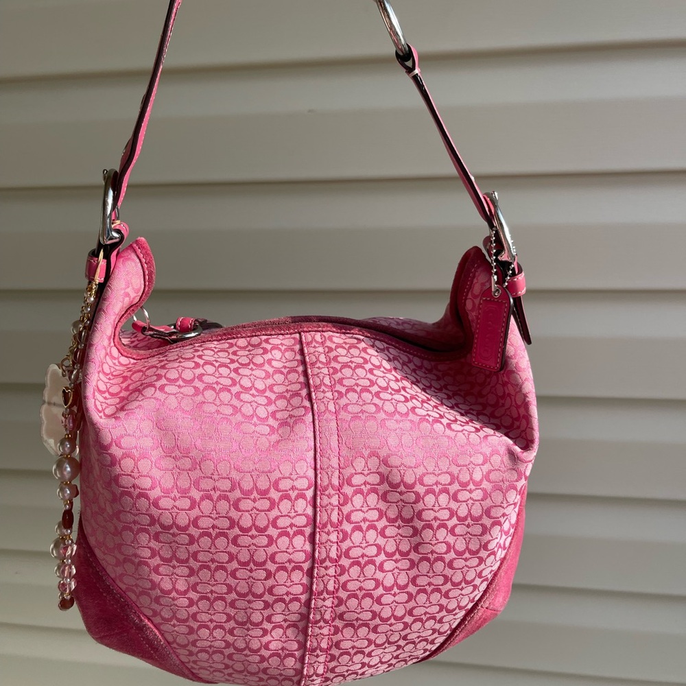 Y2K Pink Coach Shoulder Bag